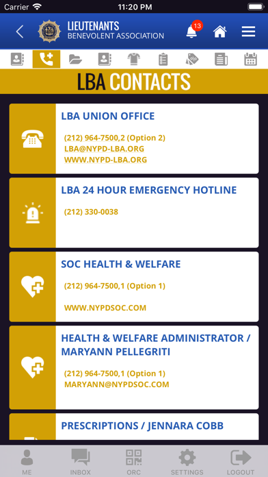 LBA NYPD iPhone screenshot 5 - News app