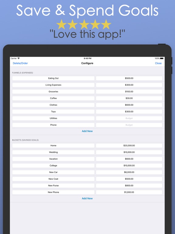 Screenshot #6 pour Budget - Easy Money Saving App