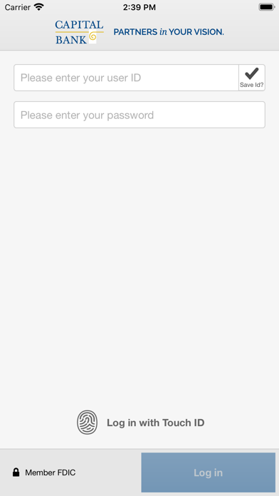 Capital Bank Mobile Business Screenshot
