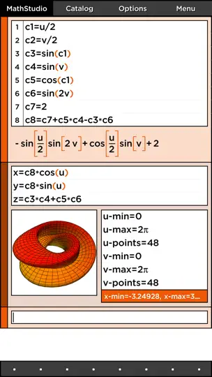 Capture d'écran de MathStudio Express sur iPhone 6