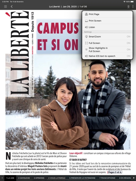 LA LIBERTÉ iPad screenshot 4 - News app