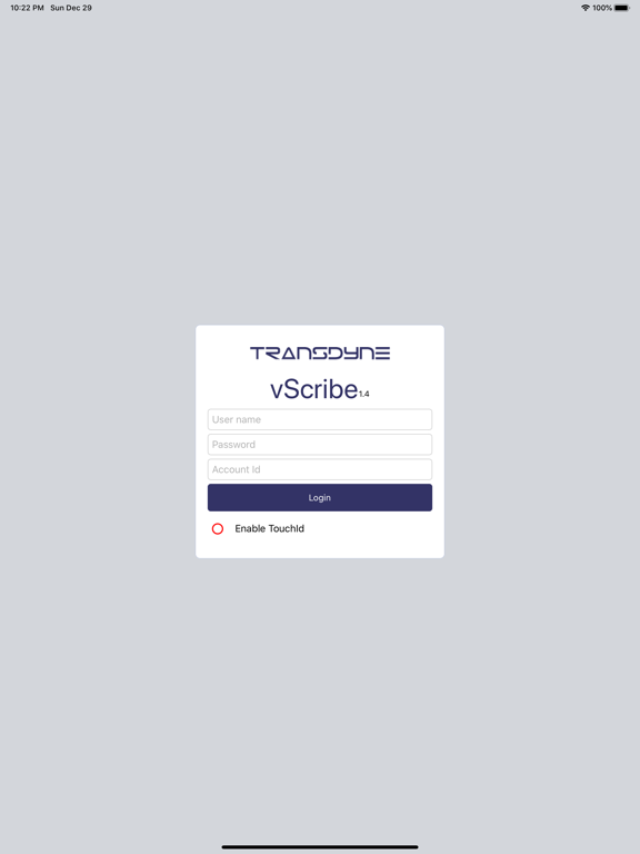 vScribe iPad screenshot 1 - Medical app