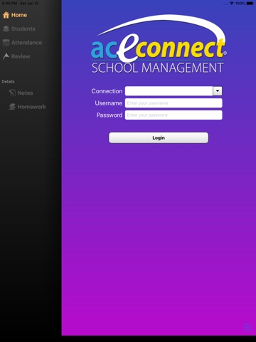 ACE eConnect School Management app screenshot