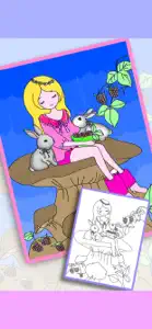 Bejoy Coloring Princess Fairy screenshot #1 for iPhone