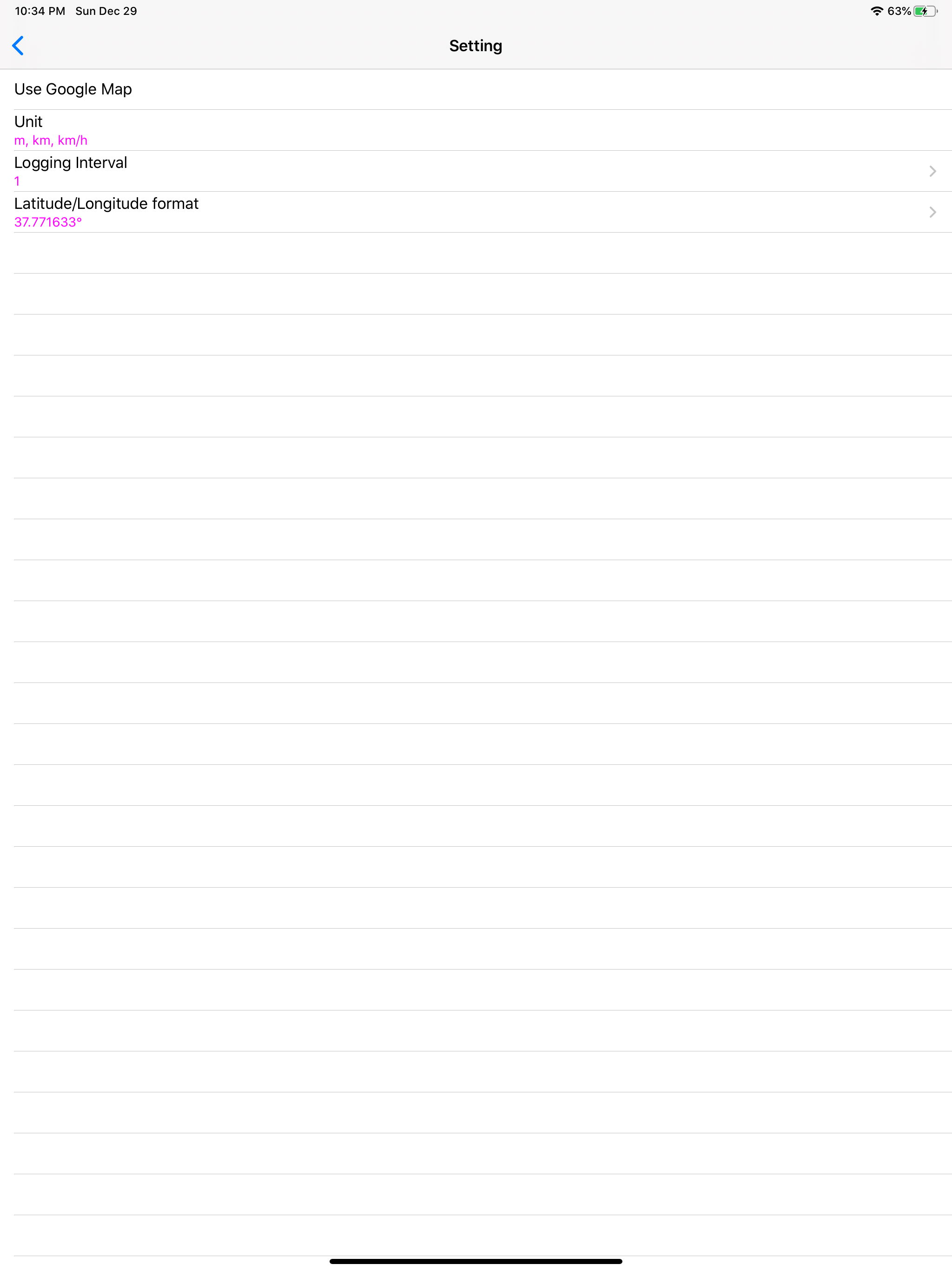 Tracks Logger