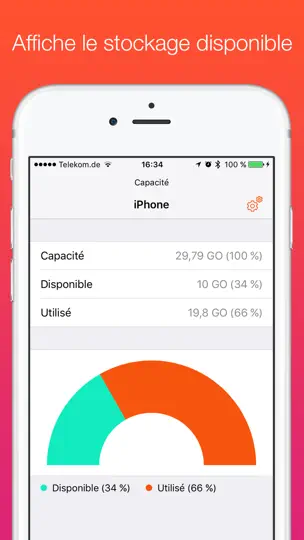Capture d'écran de Capacité De Mémoire sur iPhone 1