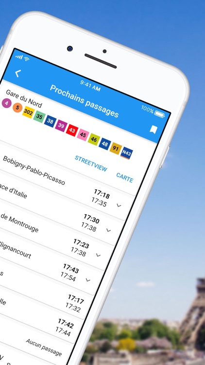 ParisGo - Horaires transports