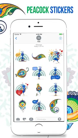 Game screenshot Peacock Stickers apk