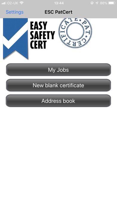 Screenshot #1 pour ESC PAT Certificate