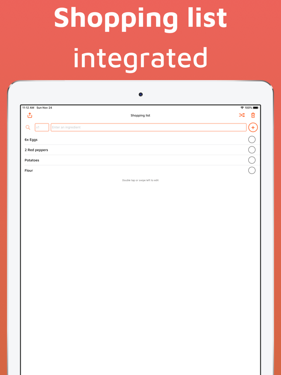 Mes menus iPad screenshot 4 - Food & Drink app
