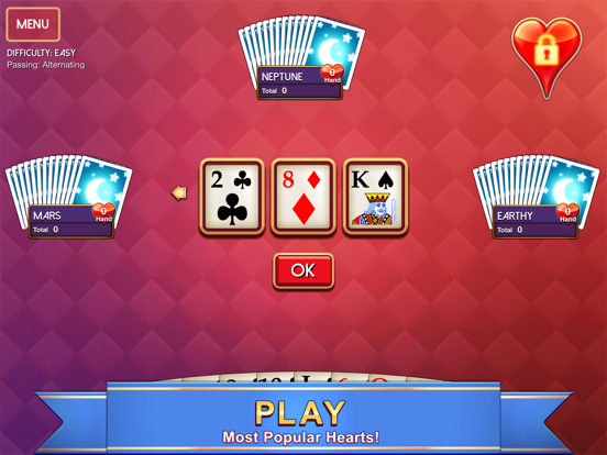 Screenshot #1 for Hearts - Classic Card Game