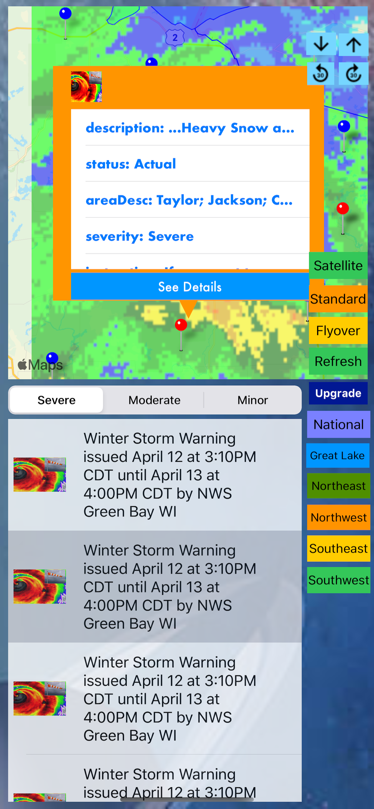 Instant NOAA Alerts 3D Lite