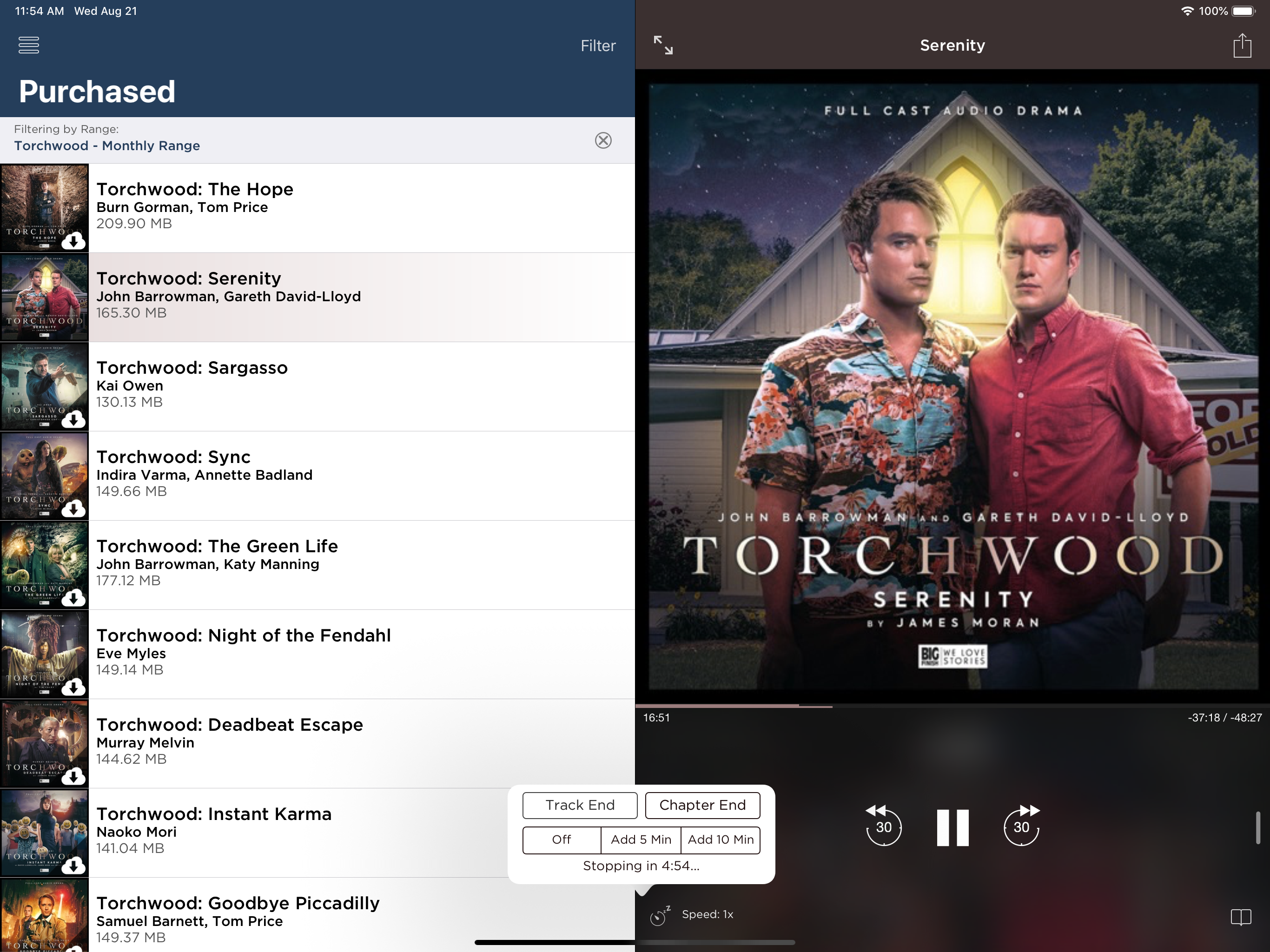 Big Finish Audiobook Player
