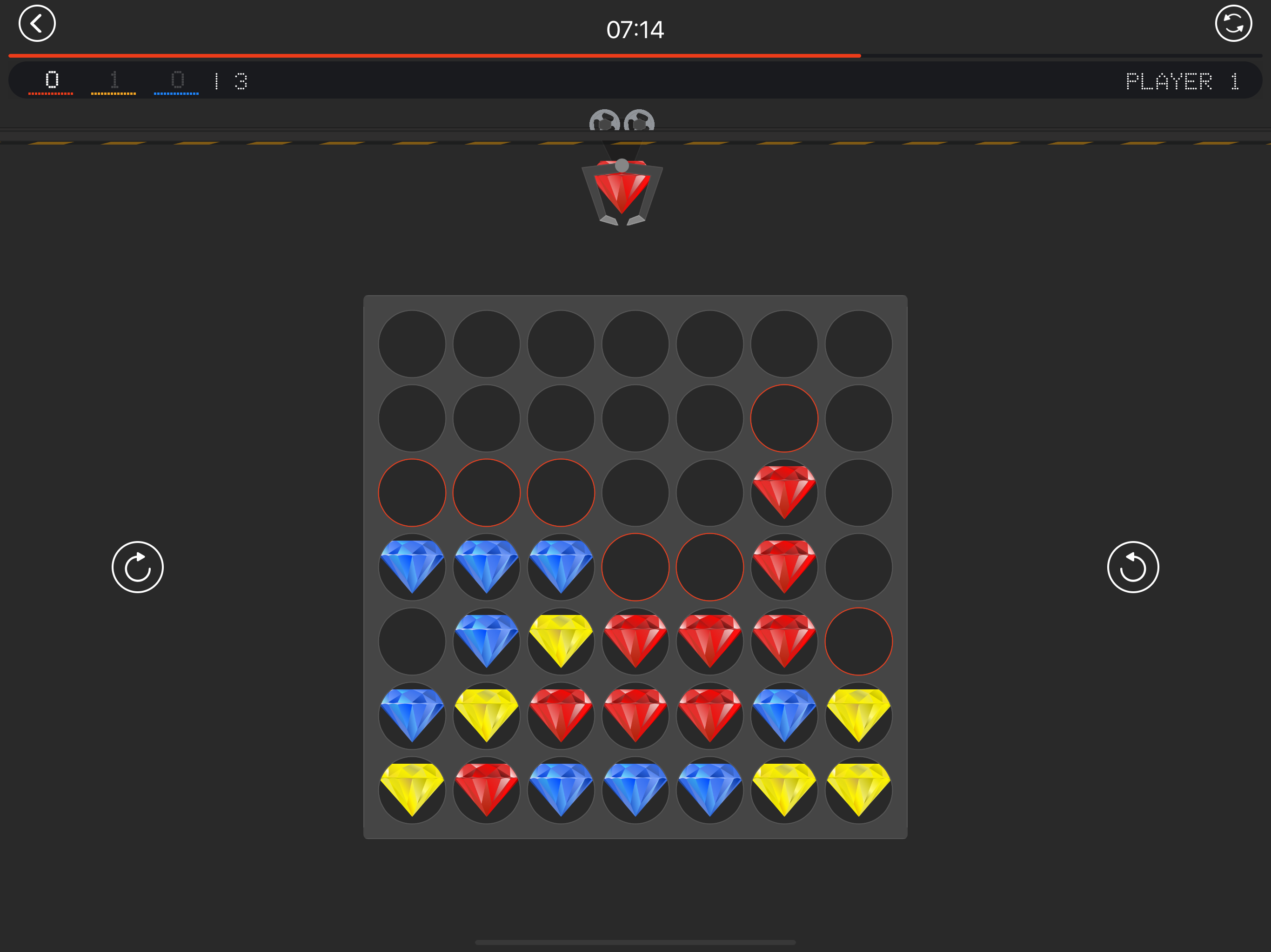 4 in a row. Brain game