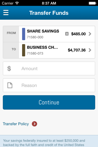 Fairmont Federal Credit Union screenshot 4