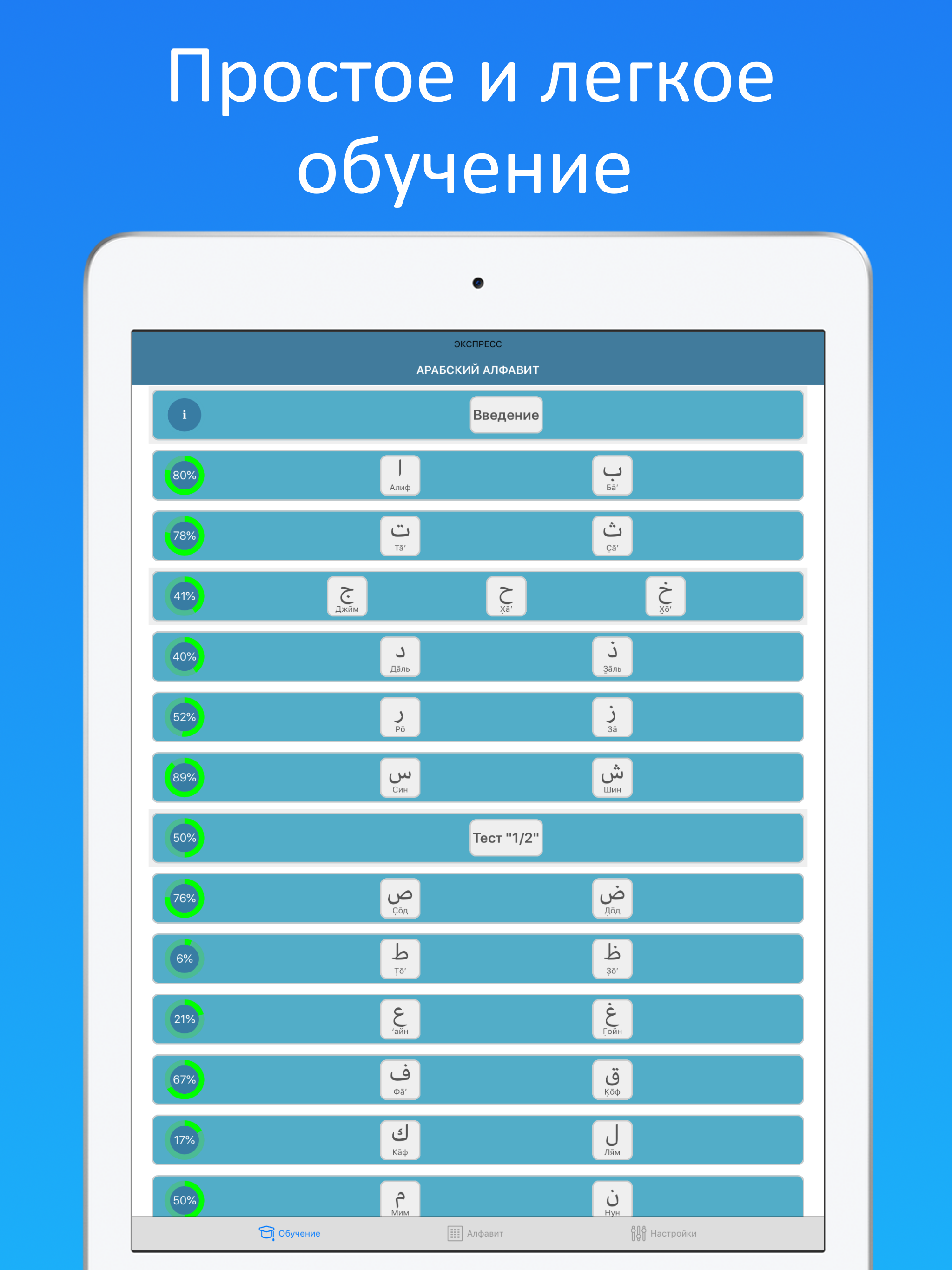 Экспресс арабский алфавит