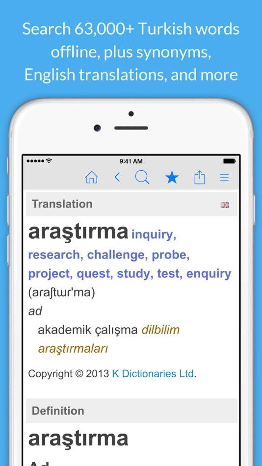 Turkish Dictionary & Thesaurus - 3.5.1 - (iOS)