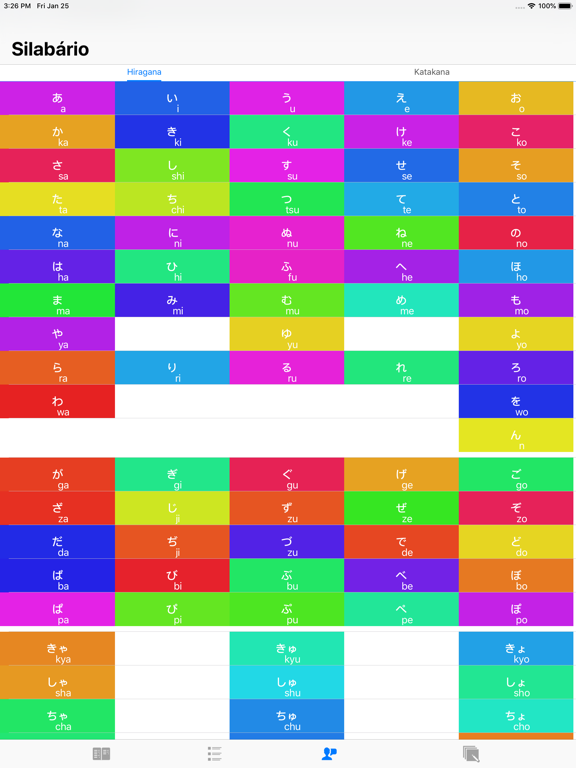 Aprenda japonês básico iPad screenshot 4 - Education app