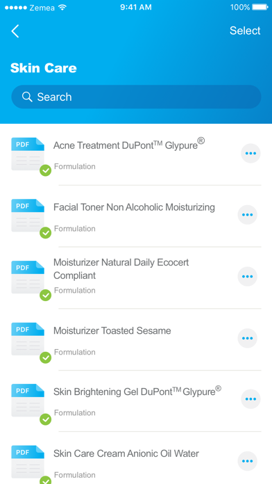 Zemea® Propanediol Screenshot