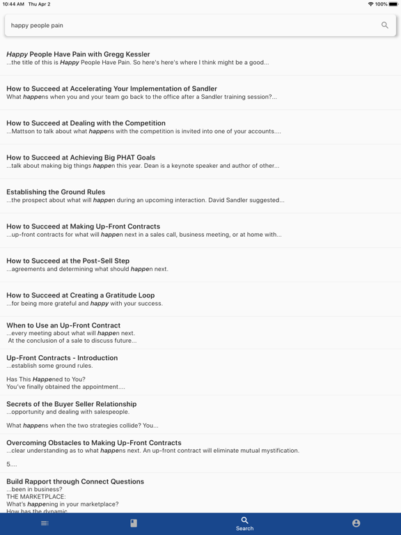 My Sandler iPad screenshot 6 - Business app