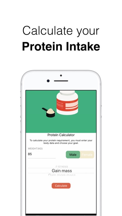 Screenshot #3 pour Protein Calculator Fitness App