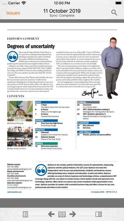 Optician Magazine