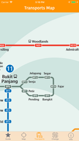 Singapore Map and Travel Guide screenshot