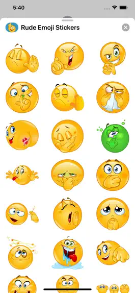 Game screenshot Rude Emoji Stickers apk