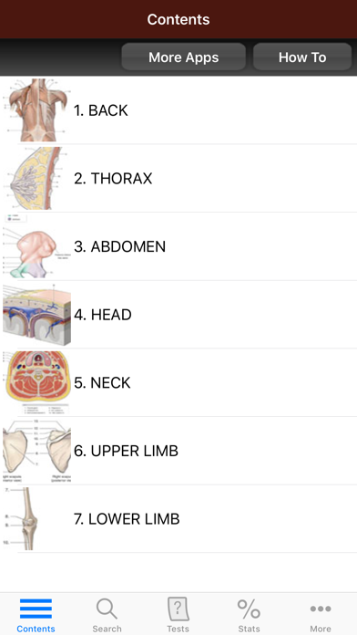 Lange Anatomy Flash Cards Screenshot