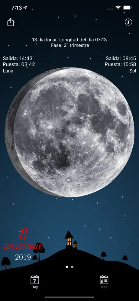 Fases de la luna Calendario
