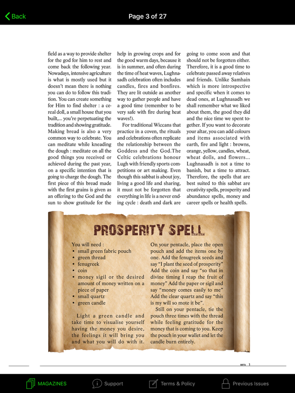 Screenshot #5 pour Wicca Magazine