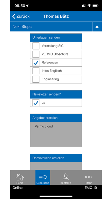 VERMO cloud 2.0 Screenshot