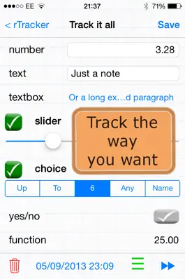 Game screenshot rTracker: Track It Your Way apk