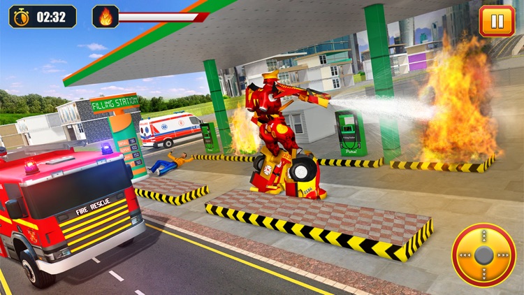 Robot Fire Truck Driver screenshot-5