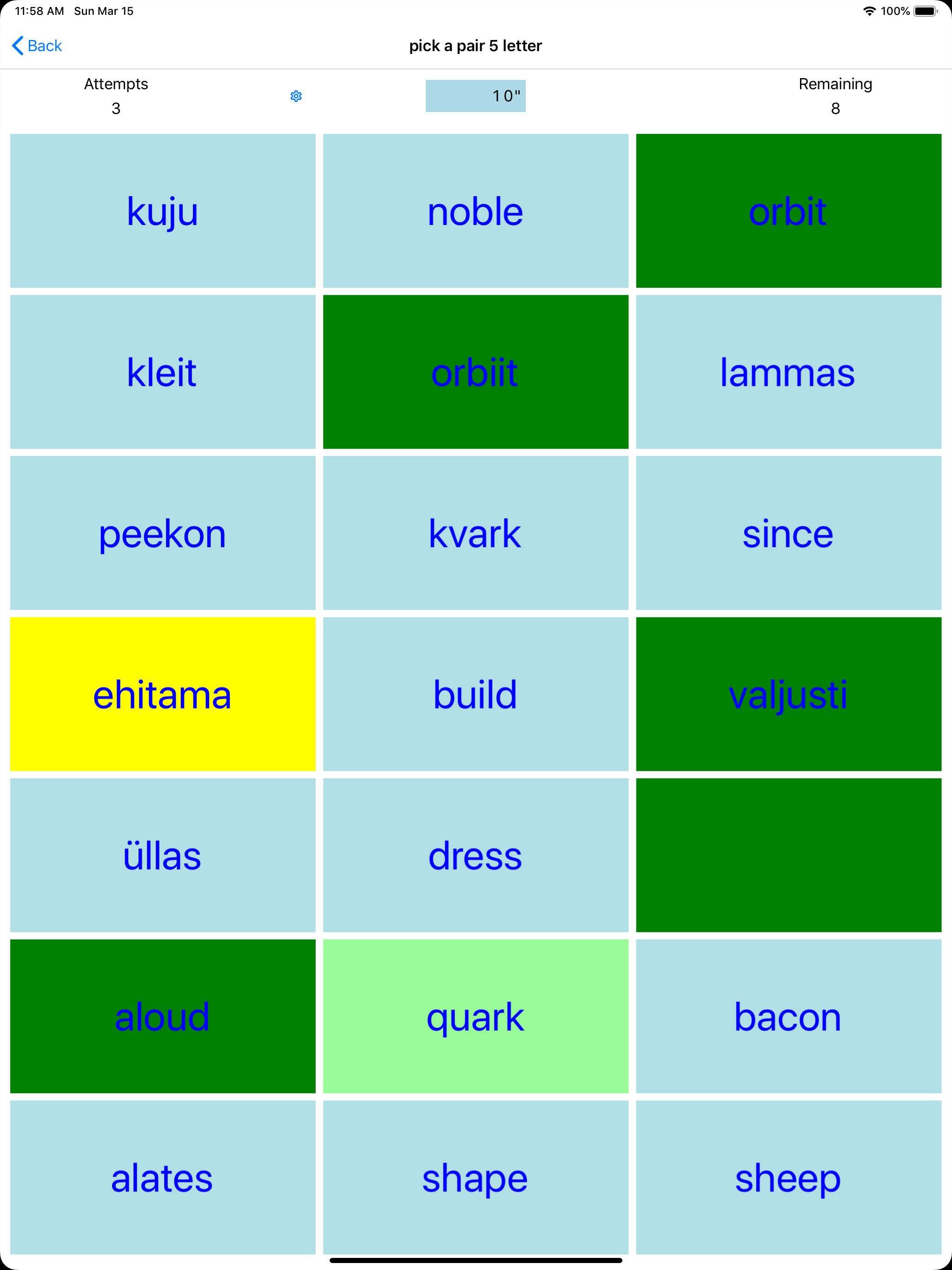 PickAPair Estonian - English
