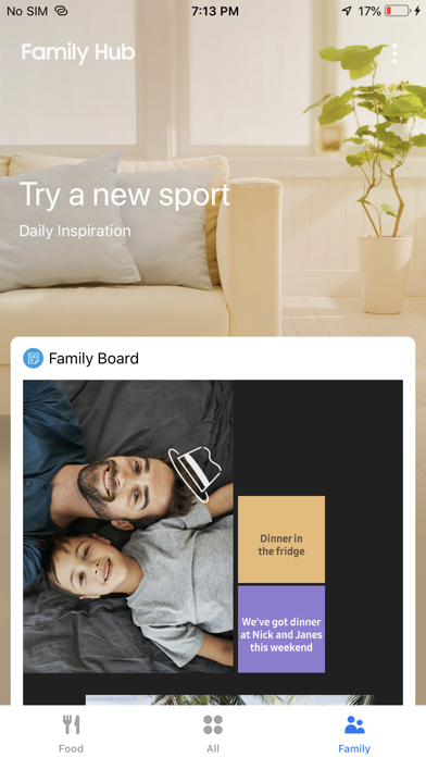 Samsung Family Hub Screenshot