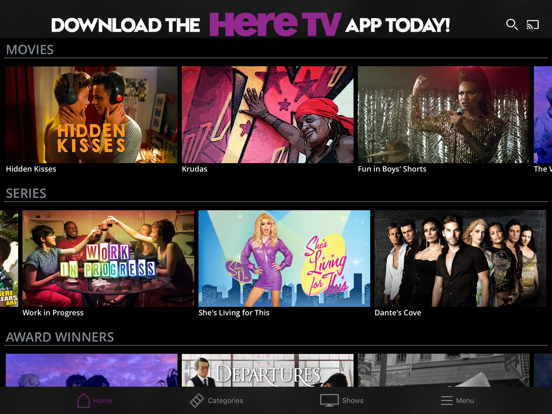 Here TV iPad screenshot 4 - Entertainment app