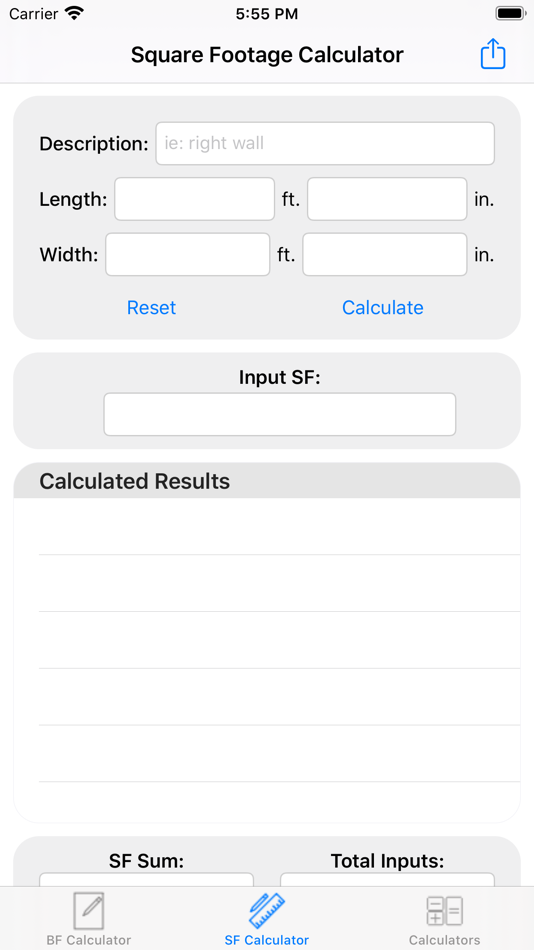 #2. Footage Calculator (iOS) 由: Brandon Grow