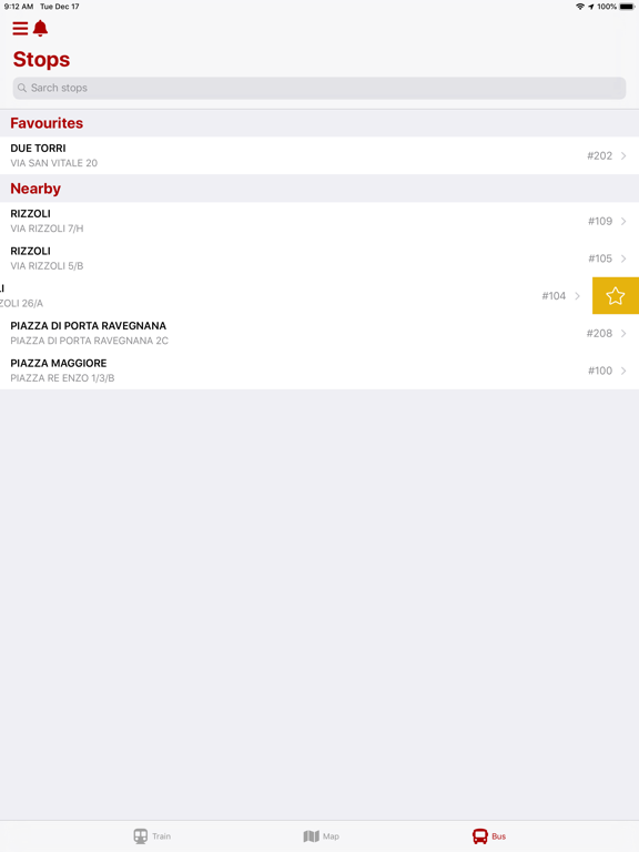 WeBus - Bologna & Ferrara iPad screenshot 5 - Navigation app