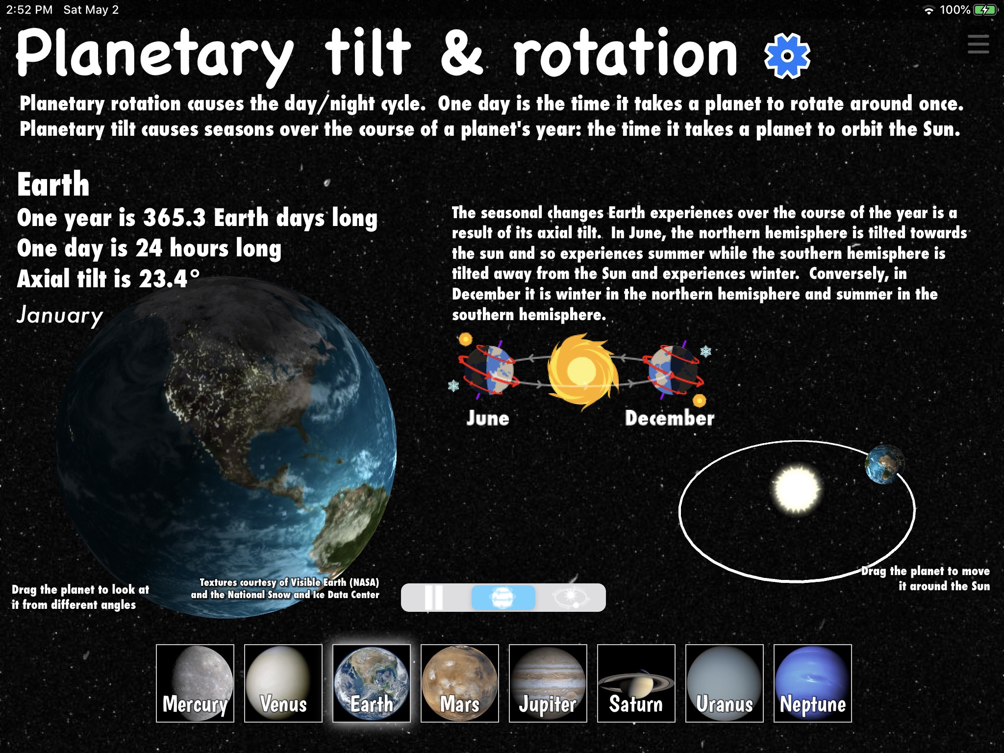 Interactive Minds Solar System screenshot 3