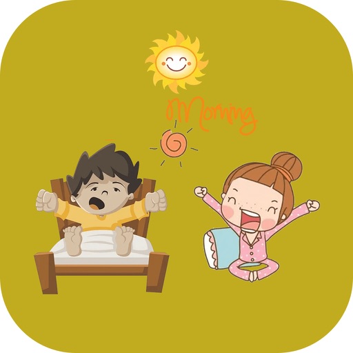 Good Morning - Night Stickers icon