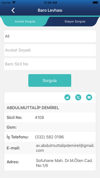 App screenshot