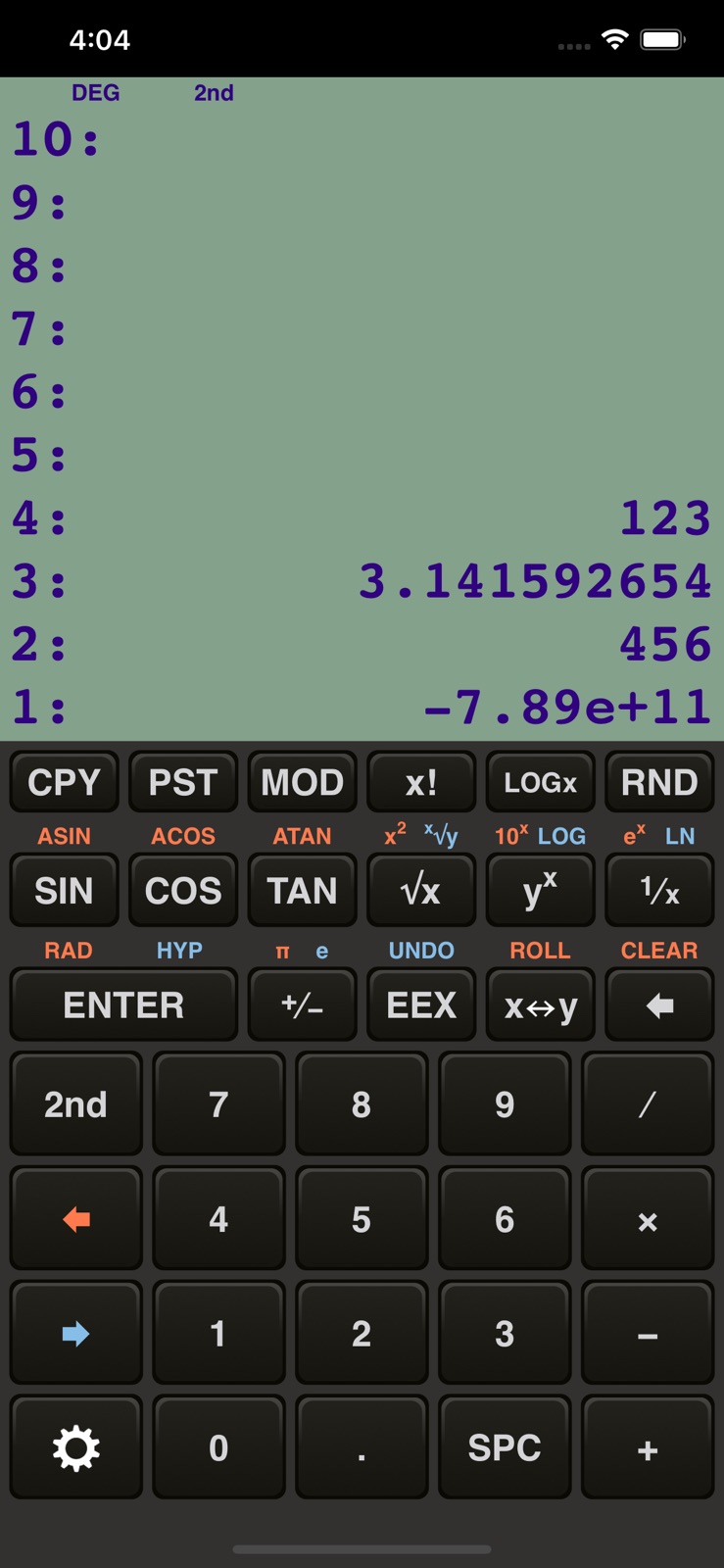 RPN Calculator 48 iphone screenshot 4