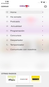 Radio Corazón Chile screenshot