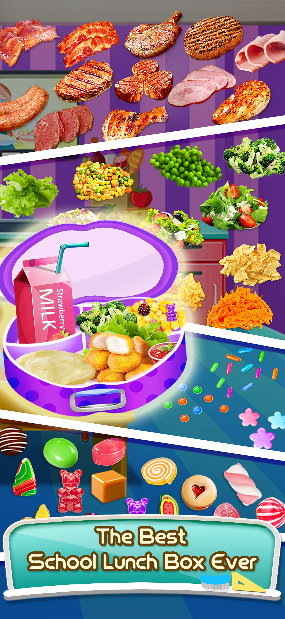 Homemade School Lunch Food