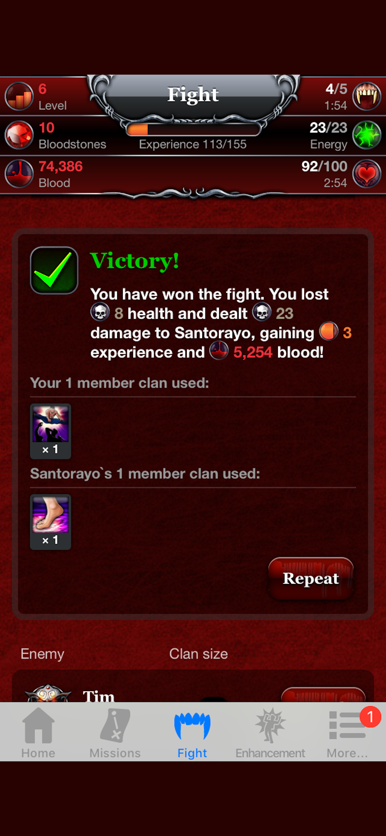 Vampires Game Mobile screenshot 3