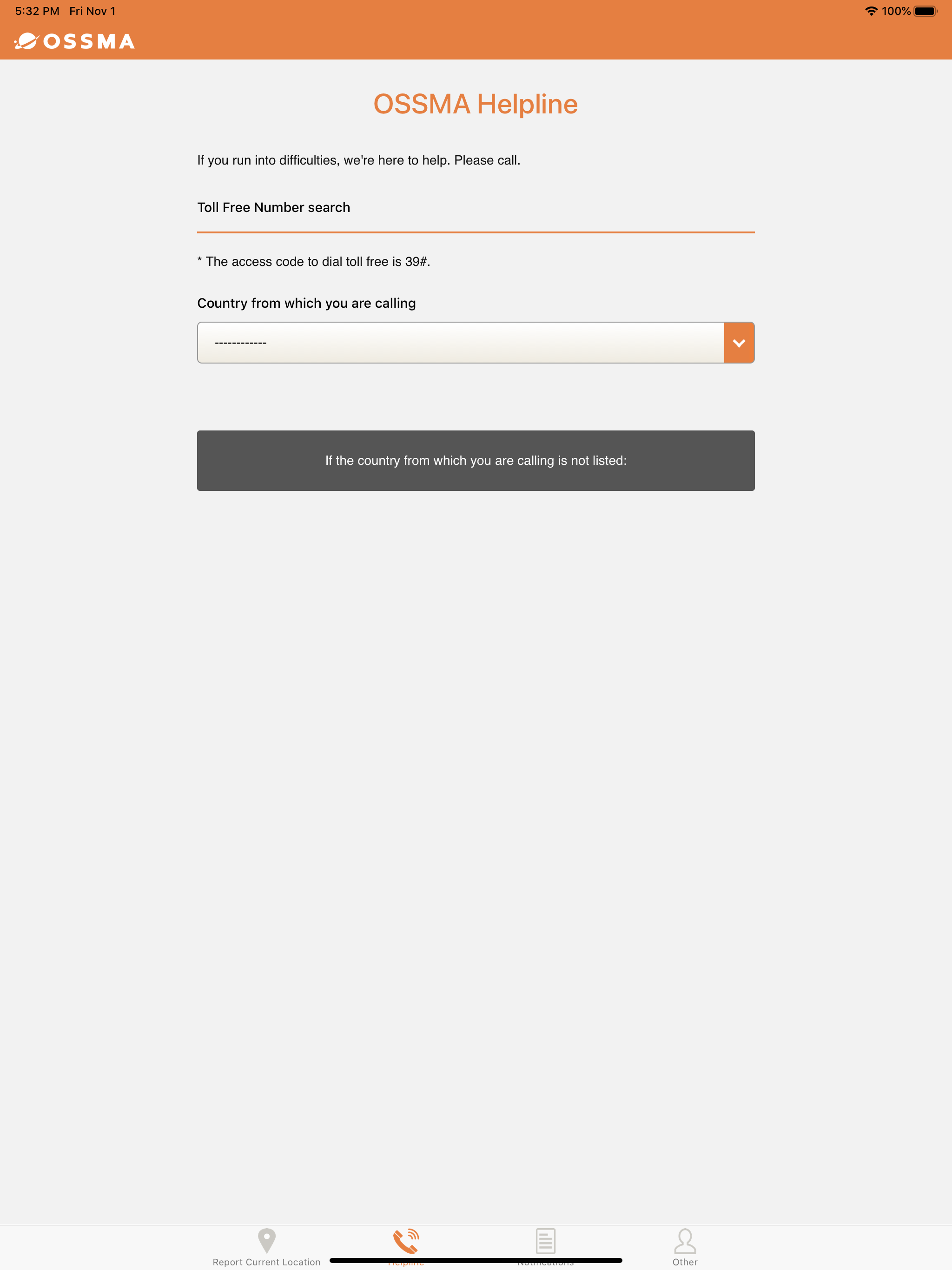 The EAJ OSSMA Locator App