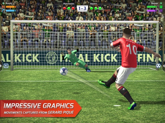 Final Kick: Online football iPad app afbeelding 2