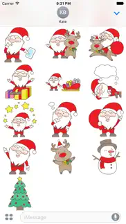 jolly ol santa stickers iphone screenshot 3