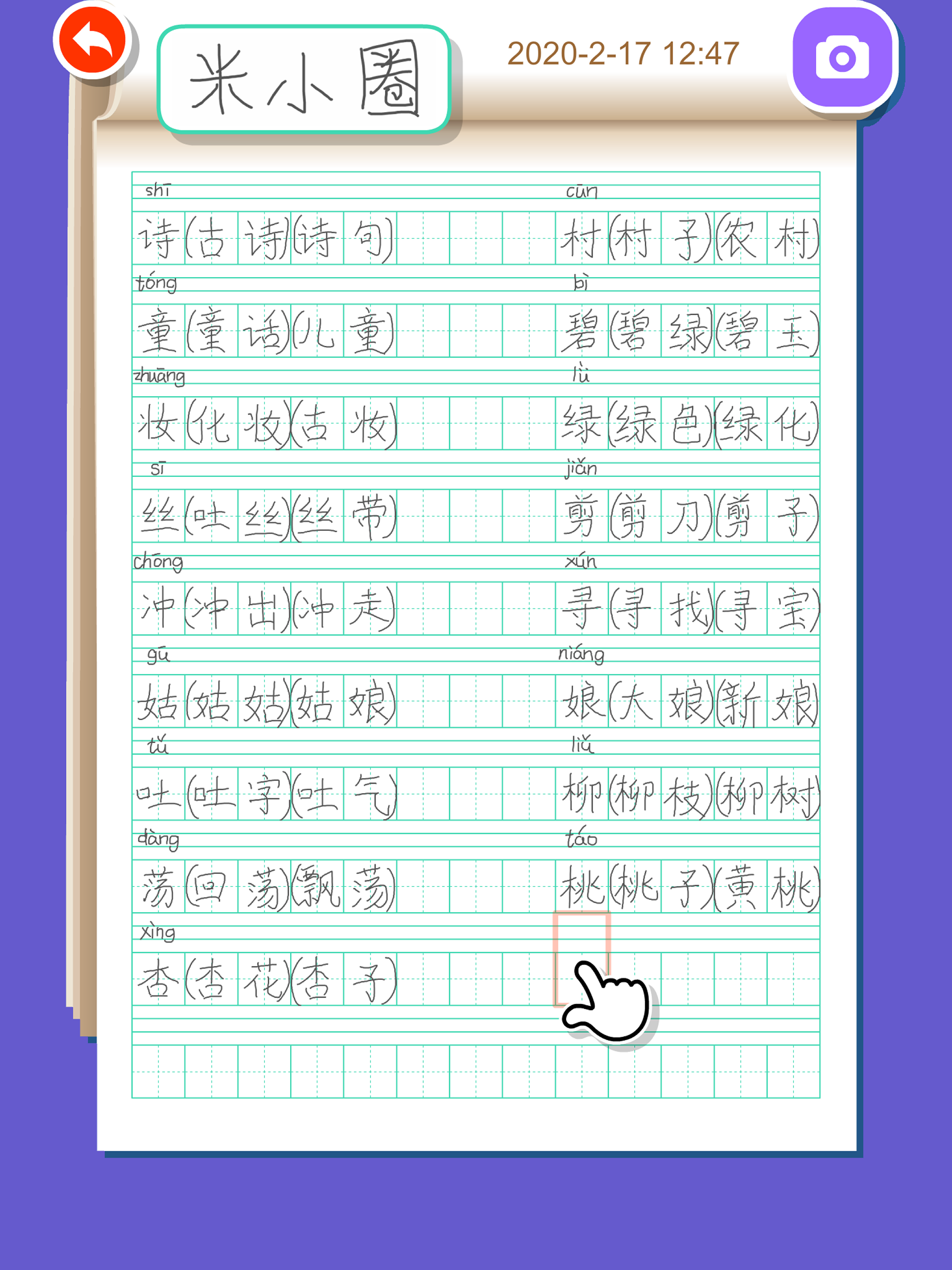 Write Chinese:2nd Grade B